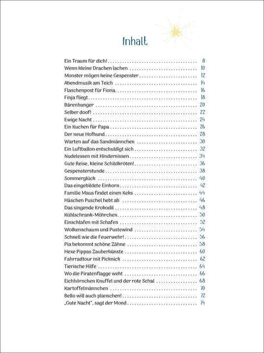 Nährwerte und Zutaten Der kleine Traumsegler - 33 Vorlesegeschichten zum Einschlafen (Deutsch, Anna Taube, Betina Gotzen-Beek, Barbara Rose, 2021)