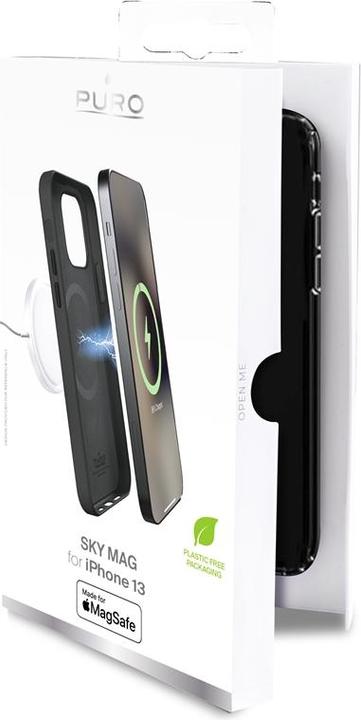 Immagine prodotto Puro custodia SKYMAG MagSafe Apple iPhone 13 (nero) (Apple iPhone 13)
