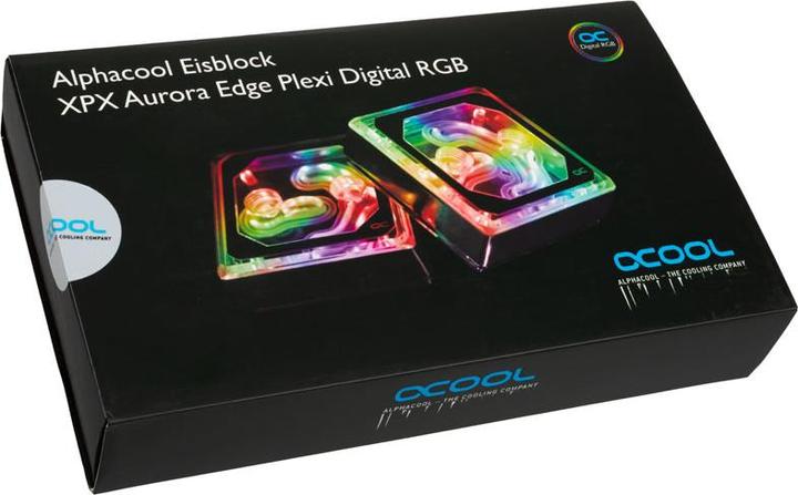 Image du produit Alphacool Ice Block XPX Aurora Edge CPU - Plexi Chrome Digital RGB