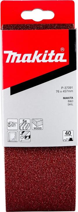 Produktbild Makita Schleifband 76x457mm Korn 40 (40)