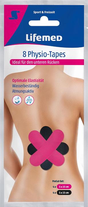 Produktbild Lifemed Physio-Tape "Unterer Rcken", farbig sortiert (0.08 m)