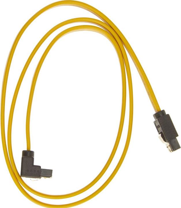 Image du produit Delock Câble SATA-3 : 70cm, clip métallique,jaune (70 cm, SATA III)