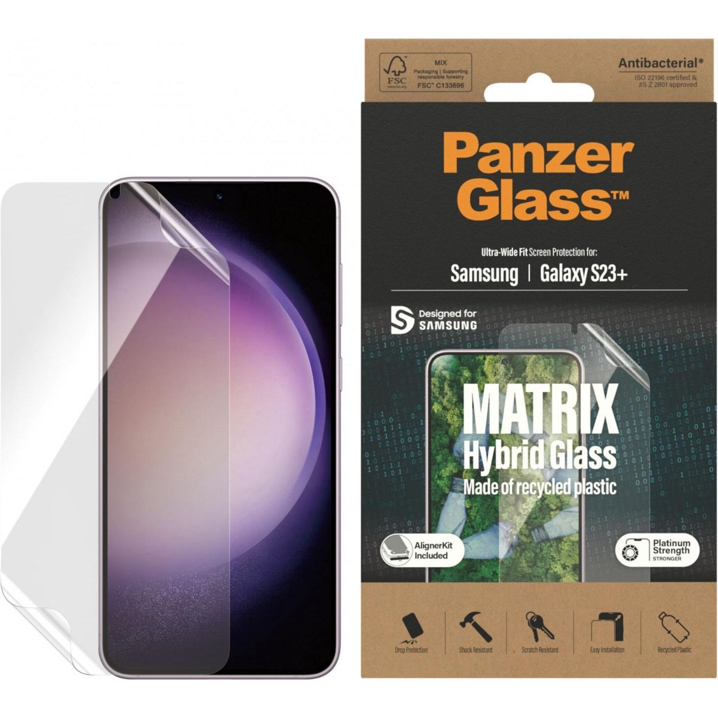 Thumbnail - PanzerGlass Ultra-Wide Fit (1 Stück, Samsung Galaxy S23+), Smartphone Schutzfolie, Transparent