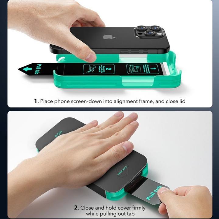 Actual product image ESR Armorite screen protector (1 pcs., Apple iPhone 16 Pro)