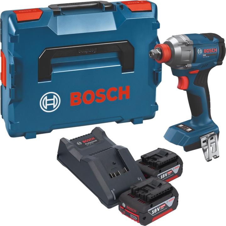 Produktbild Bosch Professional Bosch GDX 18V-285 Professional Akku Drehschlagschrauber 18 V 285 Nm + 2x Akku 4,0 Ah + Ladegerät + (Schlagschrauber)