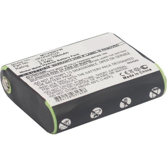 CoreParts Battery for Two Way Radio (1 Zellen, 700 mAh), Notebook Akku, Schwarz