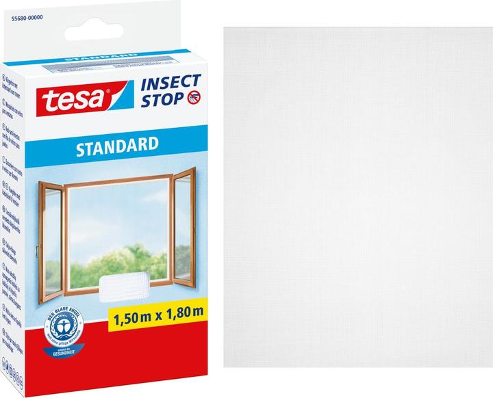 tesa Insect screen STANDARD for windows, with Velcro tape, without drilling