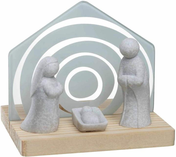 Leonardo Krippe 6-teilig, Detailmaterial: Holz, Kalk-Natron-Glas