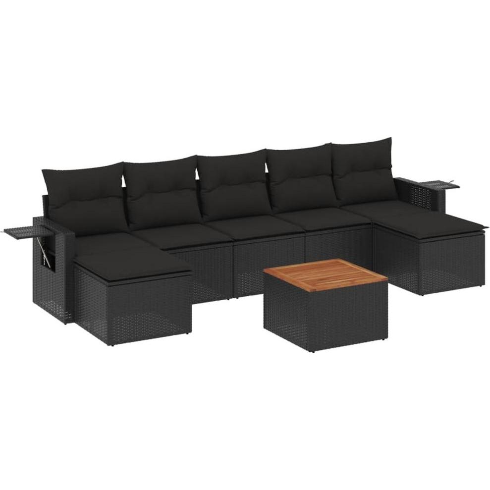 VidaXL, Gartenlounge, 10-tlg. Garten-Lounge-Set mit Kissen
