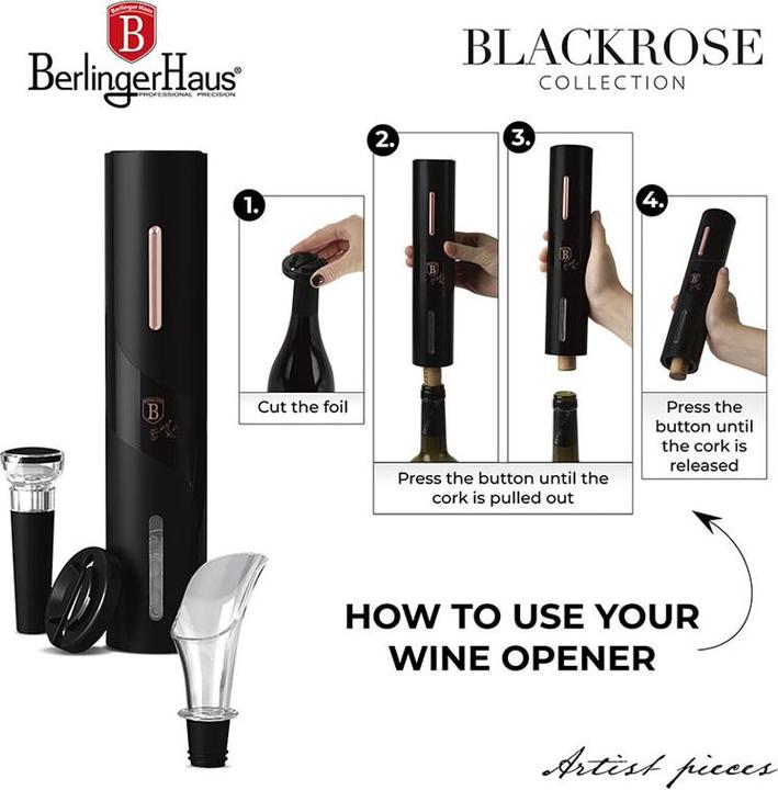 Actual product image BerlingerHaus Wine opener set (Electric corkscrew)