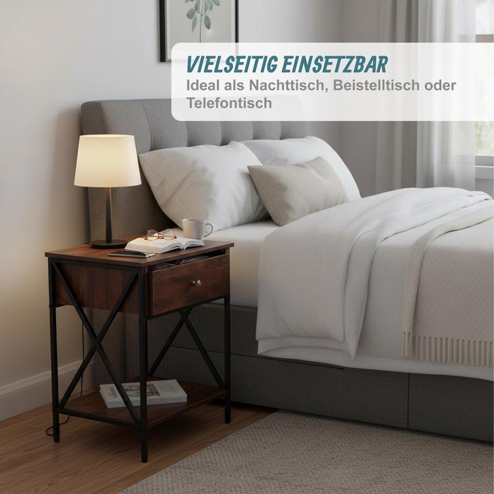 Image du produit Relaxdays Nachttisch (40 x 30 x 55 cm)