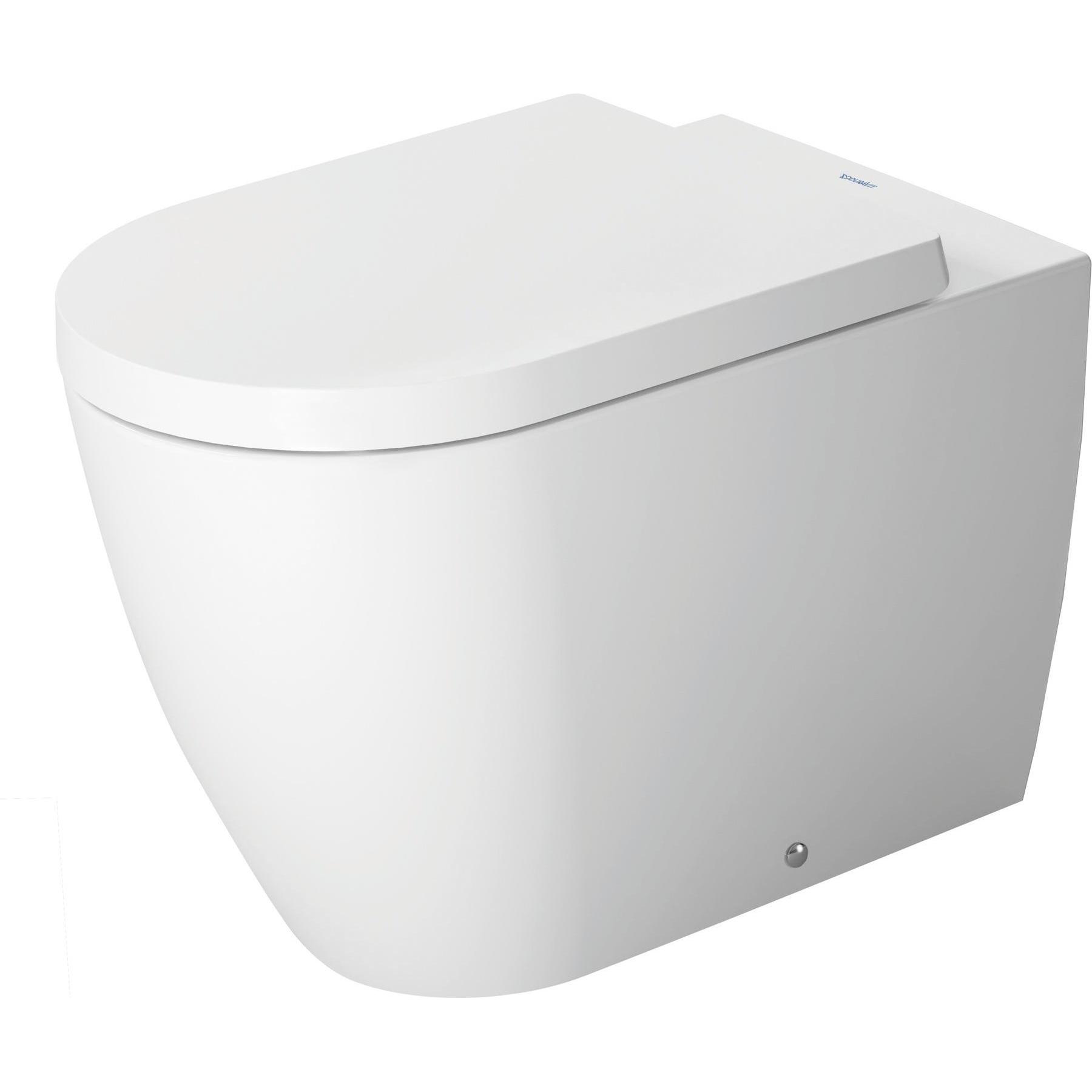 Duravit, WC Deckel, StdWC ME by Starck BACK-TO-WALL ti. 370x600mm Ab wa weiss/weiss seidenmatt