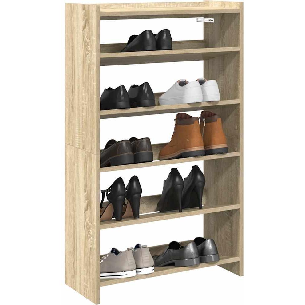 VidaXL, Schuhschrank, Schuhregal Sonoma-Eiche 60x25x100 cm Holzwerkstoff (60 x 25 x 100 cm)