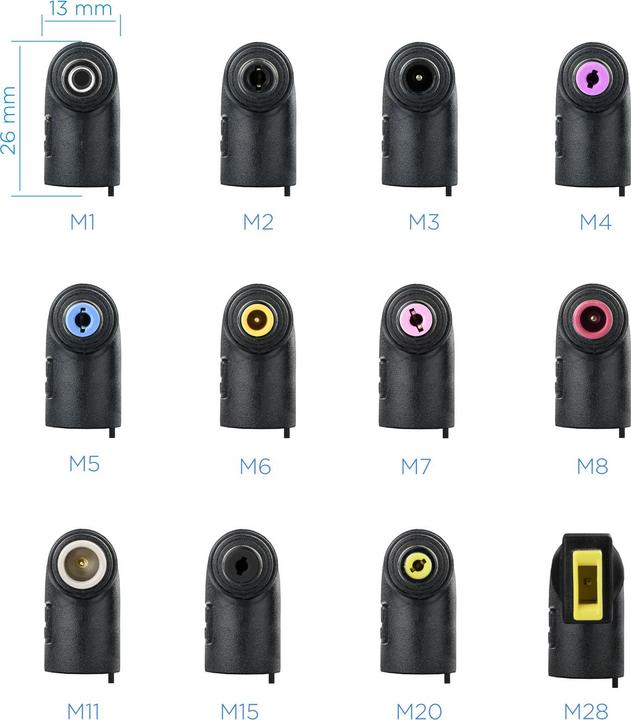 Actual product image Tooq Technology TooQ TQLC-90BS02AT, Notebook, Indoor, 100 - 240 V, 90 W, 12 - 20 V, AC-to-DC (90 W)