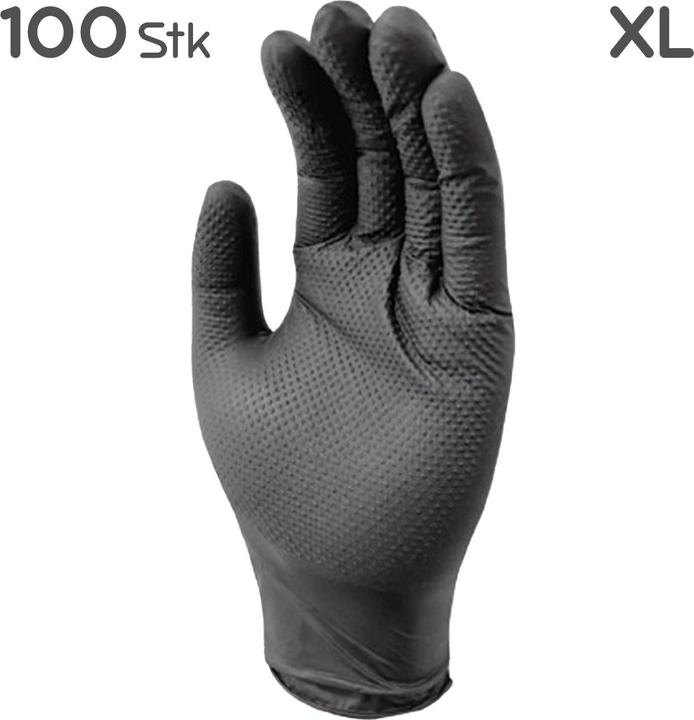 Actual product image Ulith Nitrile rubber gloves with diamond structure, 100 pcs. (XL)