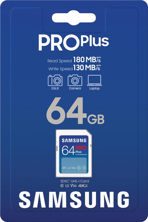 Productafbeelding Samsung PRO Plus (64 GB, SDXC, U3, UHS-I)