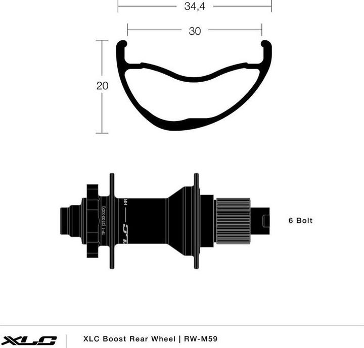 Image du produit XLC RW-M59 (Roue arrière, 29")