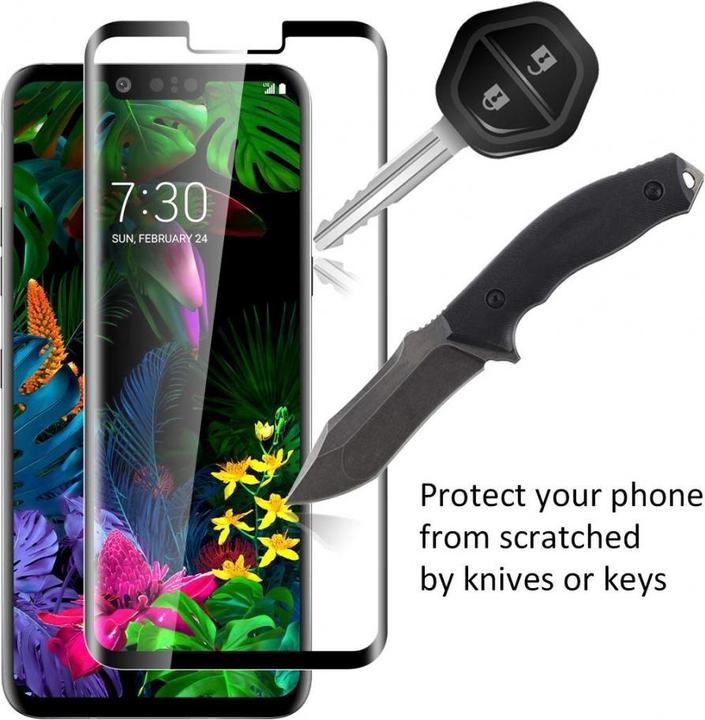 Immagine prodotto Screenguard LG G8 ThinQ Pellicola di vetro protettiva a schermo intero 2.5D 9H (1 Pezzo/i, G8 ThinQ)