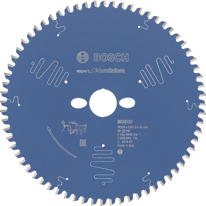 Produktbild Bosch Professional Zubehör Kreissägeblatt Expert for Aluminium, 225 x 30 x 2,6 mm, 68