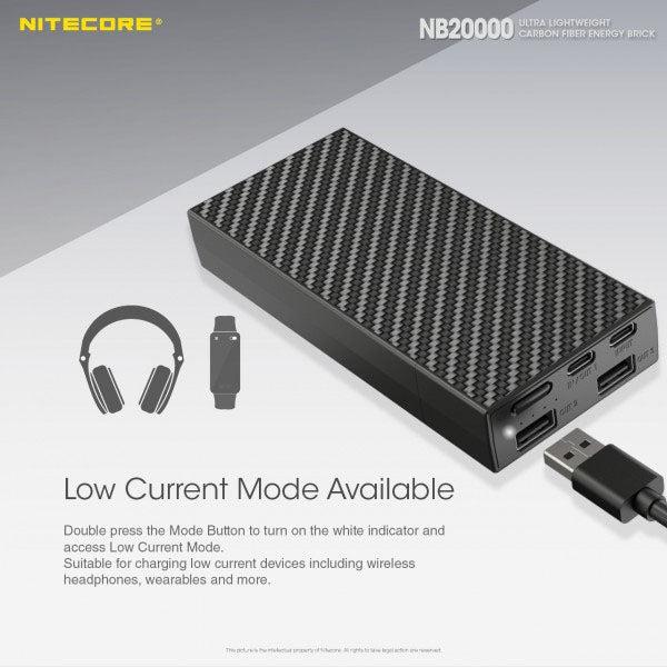 Actual product image Nitecore NB20000 (20000 mAh, 45 W, 77000 Wh)