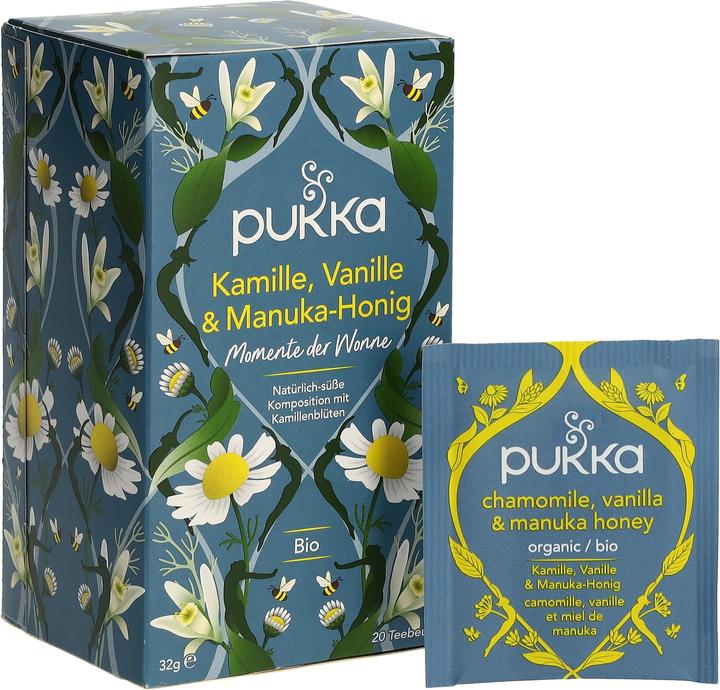 Image du produit Pukka Camomille, vanille & miel de Manuka (32 g)