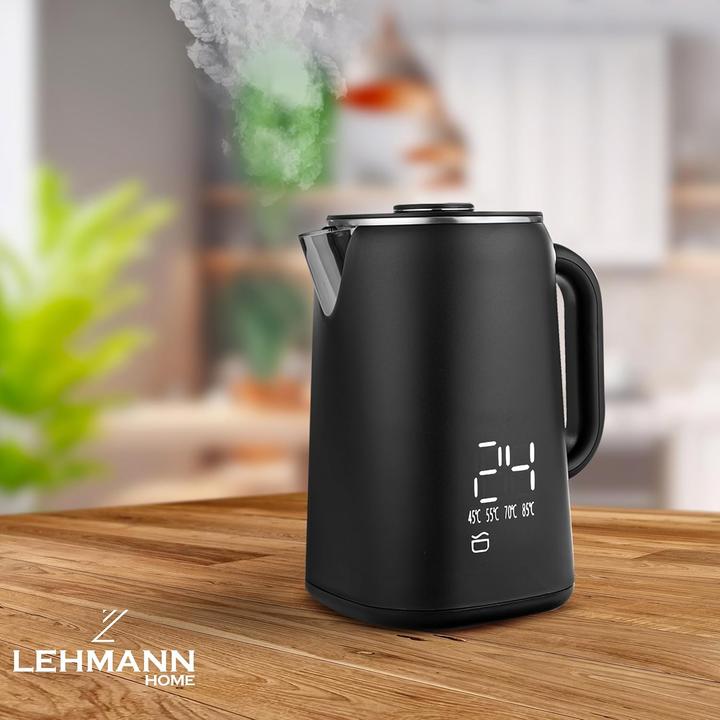 Produktbild Lehmann Edelstahl Wasserkocher mit Temperaturkontrolle (1.70 l)