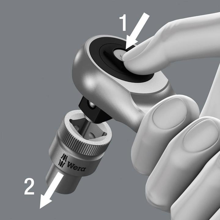 Produktbild Wera 8004 A Zyklop Metal-Knarre (1/4")