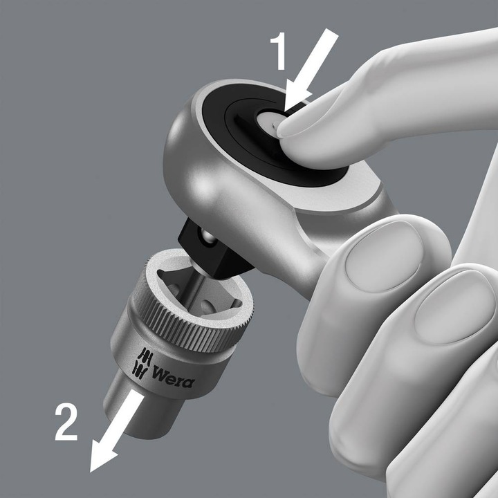 Immagine prodotto Wera 8004 Un cricchetto metallico Cyclops (1/4")