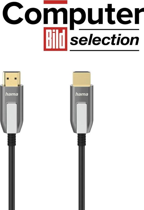 Productafbeelding Hama Ultra Hoge Snelheid HDMI™ kabel, gecertificeerd, mannelijk-mannelijk, 8K, aluminium, 10 m (10 m, HDMI, 2.1)