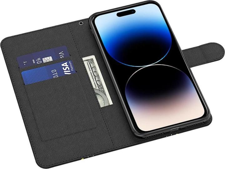 Produktbild Cover-Discount iPhone 15 Pro Max - Etui Glitzer Effekt Katze (Apple iPhone 15 Pro Max)