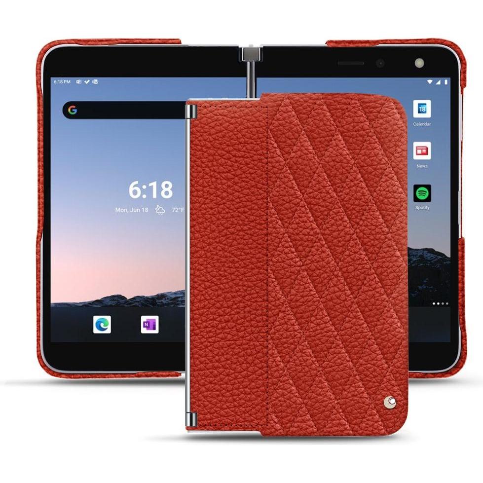 Noreve Lederschutzhülle (Microsoft Surface Duo 2), Smartphone Hülle, Orange