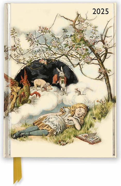 Actual product image British Library: Alice Asleep 2025 Luxury Pocket Diary Planner - Week to View (11 x 15 cm, 1 week / 1 page)