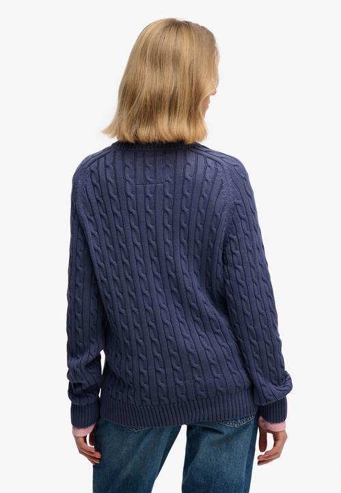 Produktbild Superdry Lässiger Damen-Pullover mit Zopfmuster (M)
