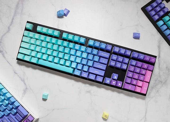 Actual product image Ducky Azure ABS