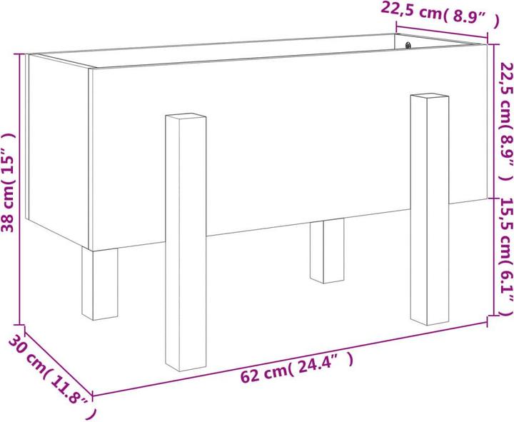 Produktbild vidaXL Pflanzkübel