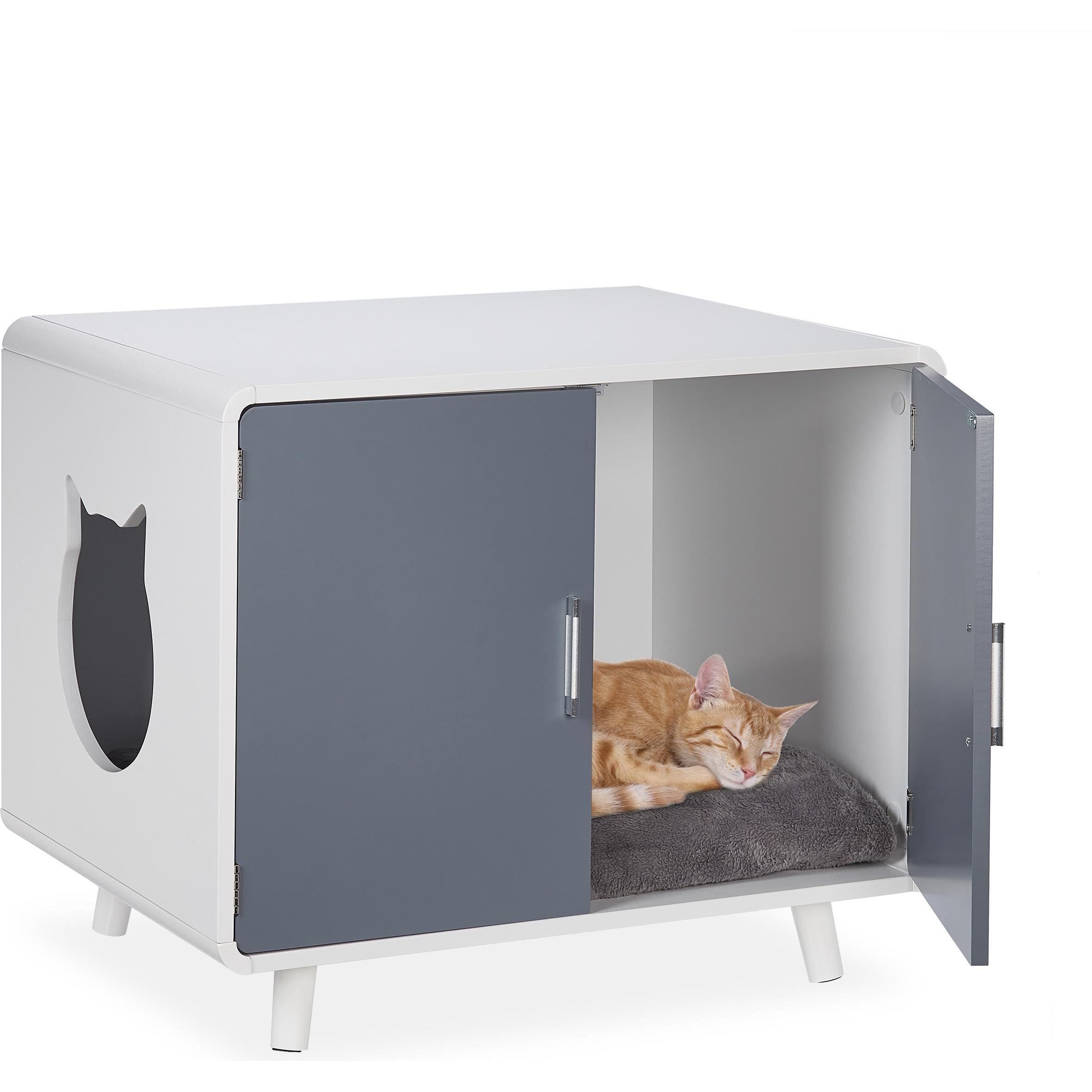 Kattentoiletvoorziening - Kattenbak - Kattenbak met deurtjes - Privé