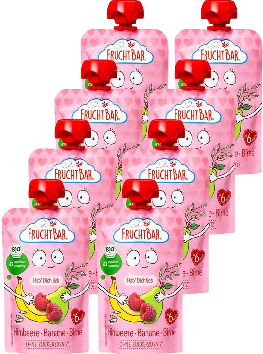 Banane, Birne, Himbeere