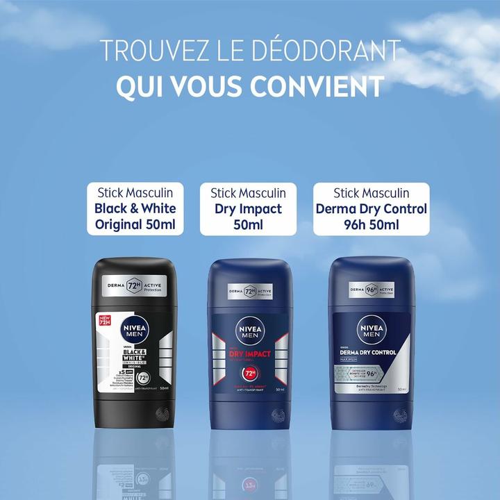 Produktbild NIVEA Männer Deo Stick Dry Impact (Roll-on, Spray, Stick, 50 ml)