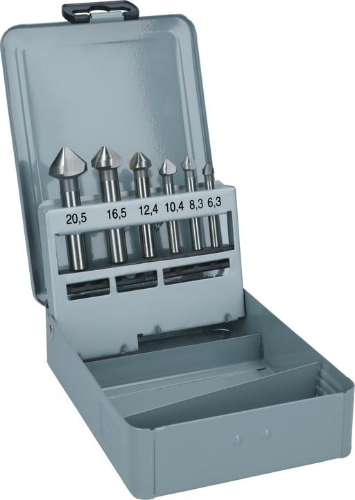 Immagine prodotto Bosch Professional Zubehör Set di svasatori HSS PRO Soft Metal, 6 pezzi. (6,3 mm, 8,3 mm, 10,4 mm, 12,4 mm, 16,5 mm, 20,5 mm)