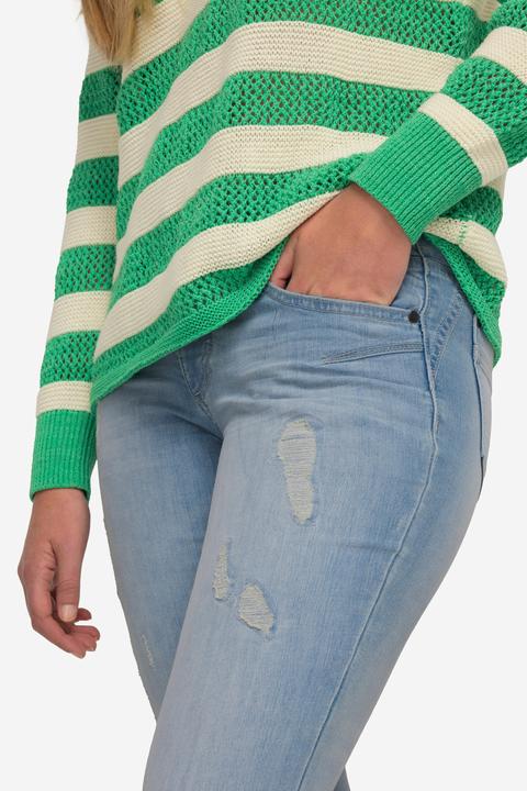 Actual product image Laurasøn Bleached Slim Fit Five Pocket Jeans (56)