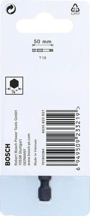 Produktbild Bosch Professional Zubehör Impact Control T15 Power Bit, 1 Stk.