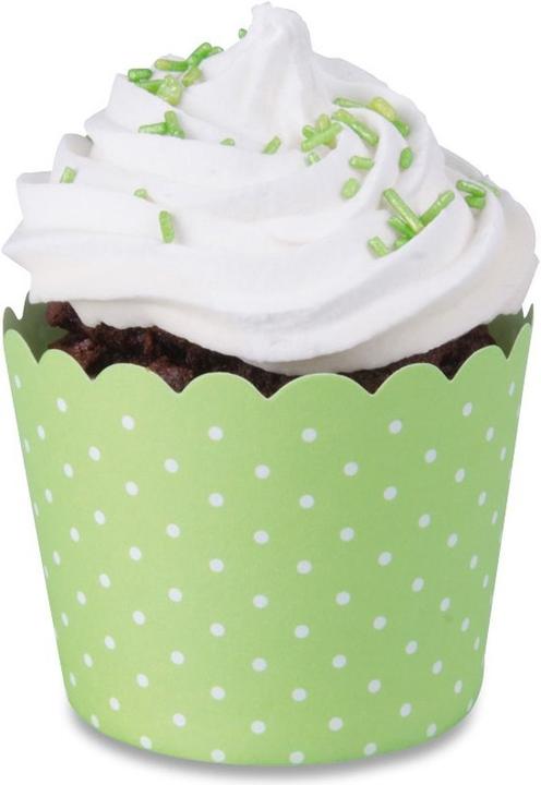 Image du produit Städter Mini moules à cupcakes vert clair & blanc (6 cm)