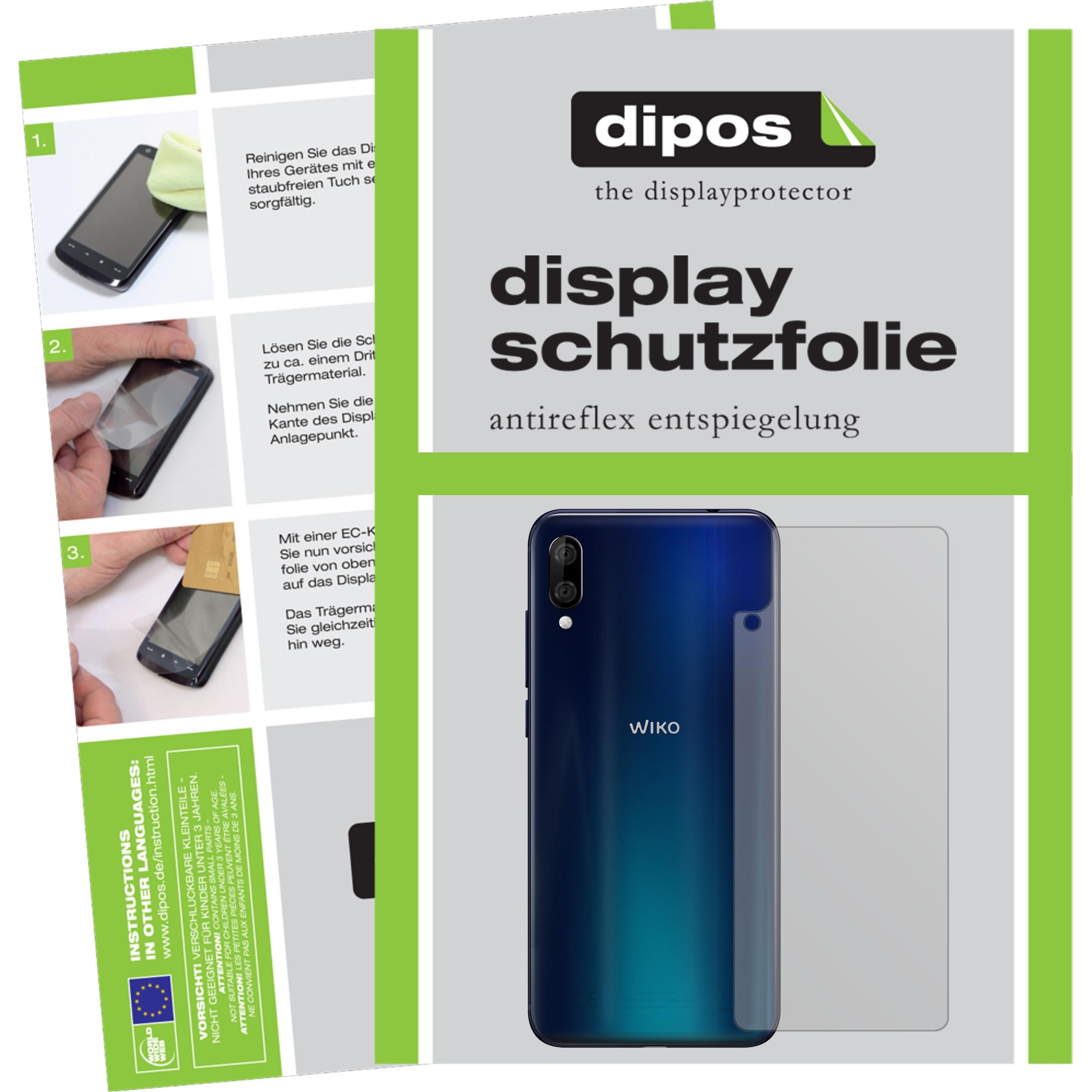 Dipos Displayschutzfolie Antireflex (2 Stück, Wiko View 3 Lite), Smartphone Schutzfolie, Transparent
