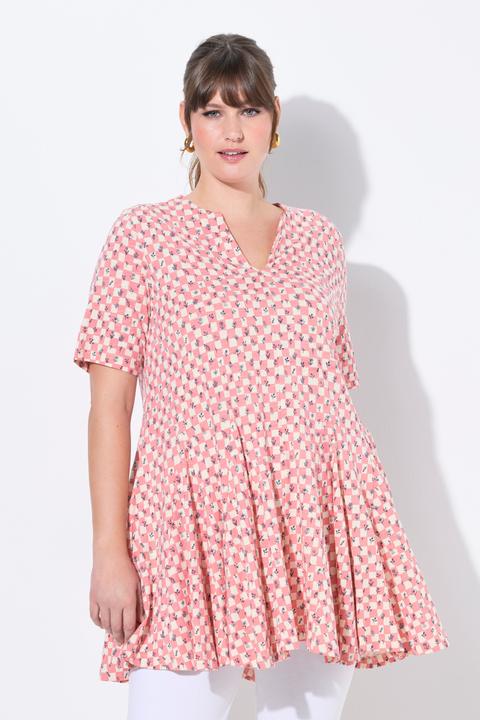 Immagine prodotto Ulla Popken t-shirt, scollo tunica, manica corta, cotone biologico (46, 48)