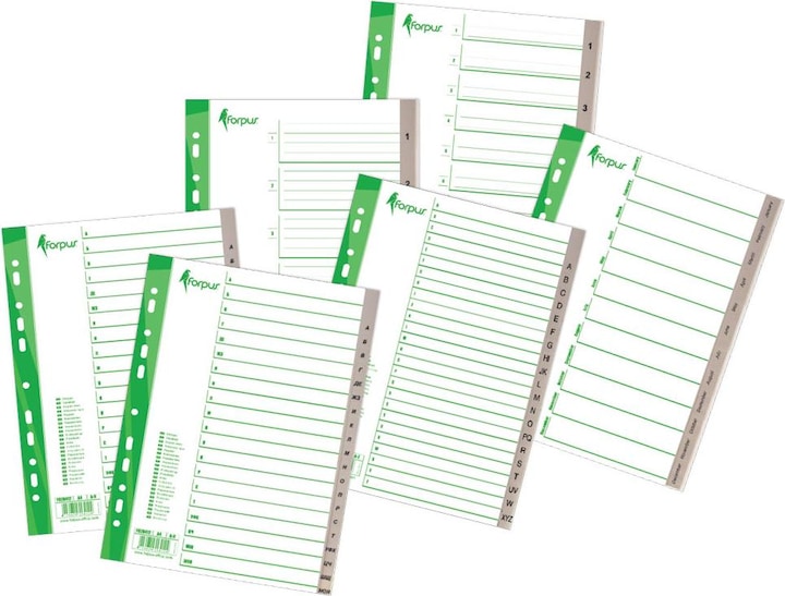 Forpus Divider, A4, Jan.-Dec. months, plastic