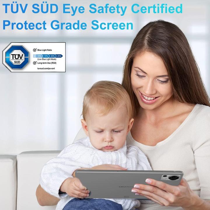 Actual product image Doogee Android 12 tablet with touchscreen, 4G LTE, 5G WiFi, 16 MP camera, 8300 mAh battery, octa-core (4G, 10.40", 256 GB, Grey)