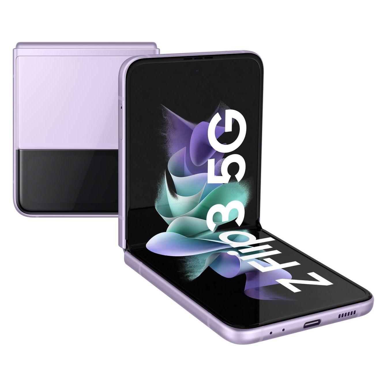 Samsung Galaxy Z Flip3 5G EU (128 GB, Lavender, 6.70", SIM + eSIM, 5G) (SM-F711BLVAEUB)
