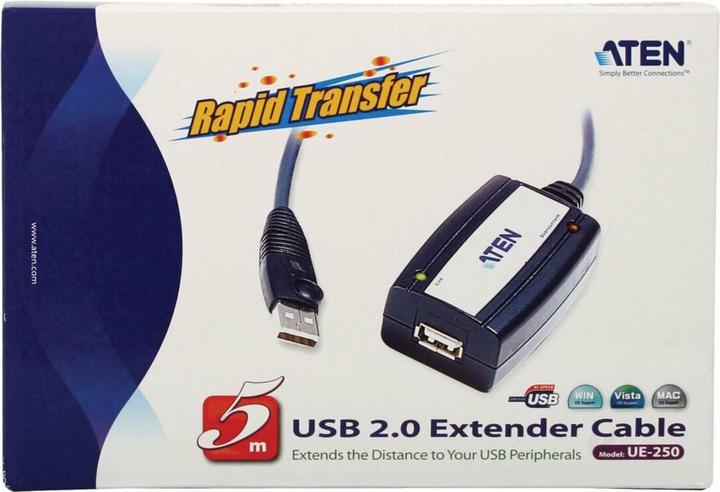 Produktbild Aten USB 2.0 Verlängerungskabel (5 m, USB 2.0, 2.50 W)