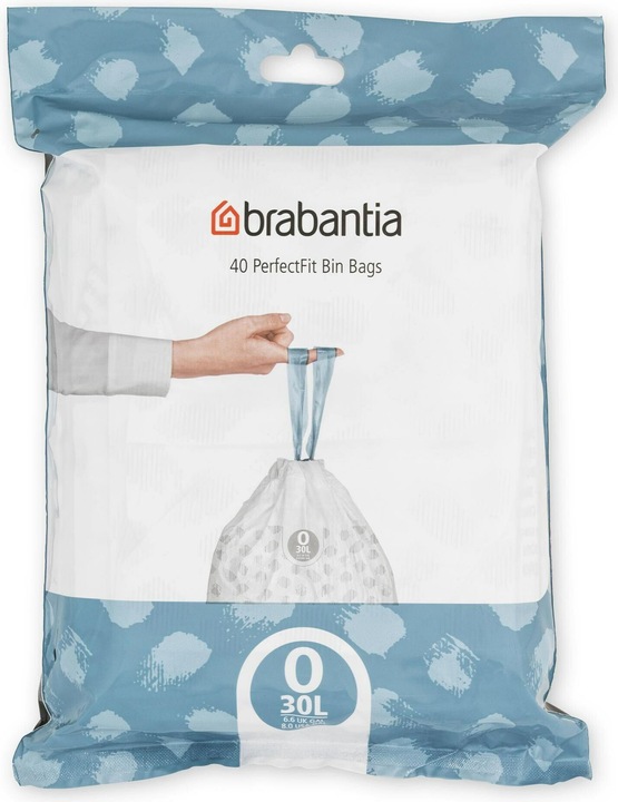 Brabantia Sac poubelle PerfectFit type O 30 L, 40 pièces. (40 x, 30 l)