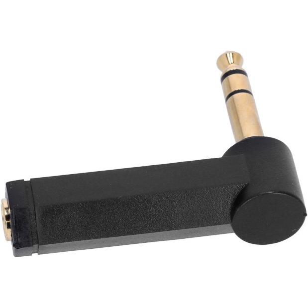 Adam Hall 4 STAR A JF3 JM3 A - 6,3 mm Klinke TRS auf 6,3 mm Klinke TRS gewinkelt, Audio Adapter